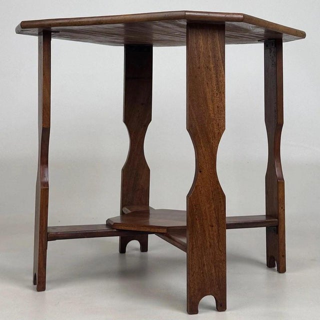 Antique English Mahogany Side Table, 1900s For Sale - Image 6 of 9