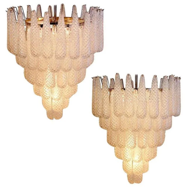 Large Italian Murano Chandeliers, 1970s, Set of 2 For Sale - Image 12 of 12