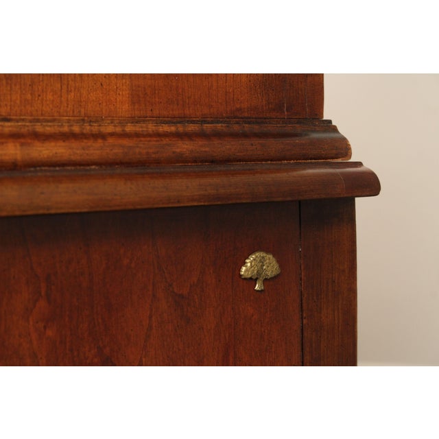 American Drew Queen Anne Style Cherry Highboy Chest For Sale - Image 14 of 17
