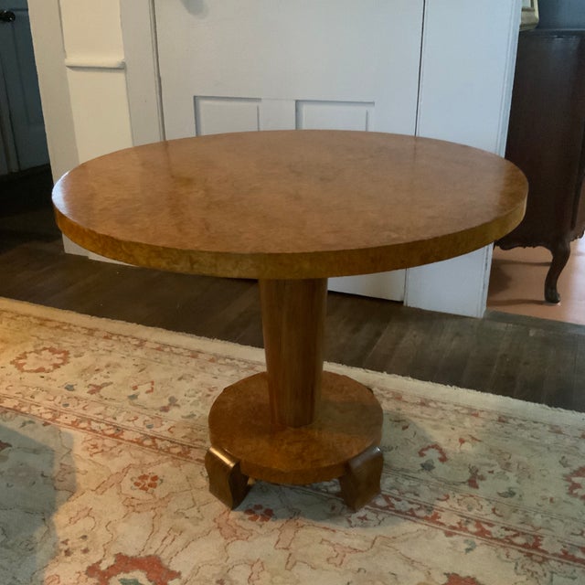 Biedermeier Early 20th Century Deco Style Biedermeier Occasional Table For Sale - Image 3 of 8
