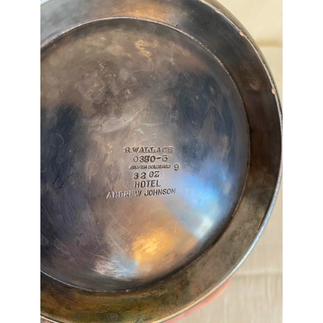 Antique 1920’s Silver Andrew Johnson Hotel Chocolate Pot For Sale - Image 9 of 10