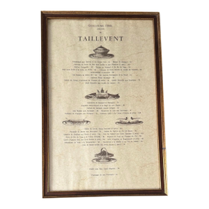 Vintage Taillevent French Restaurant Menu Michelin Rated