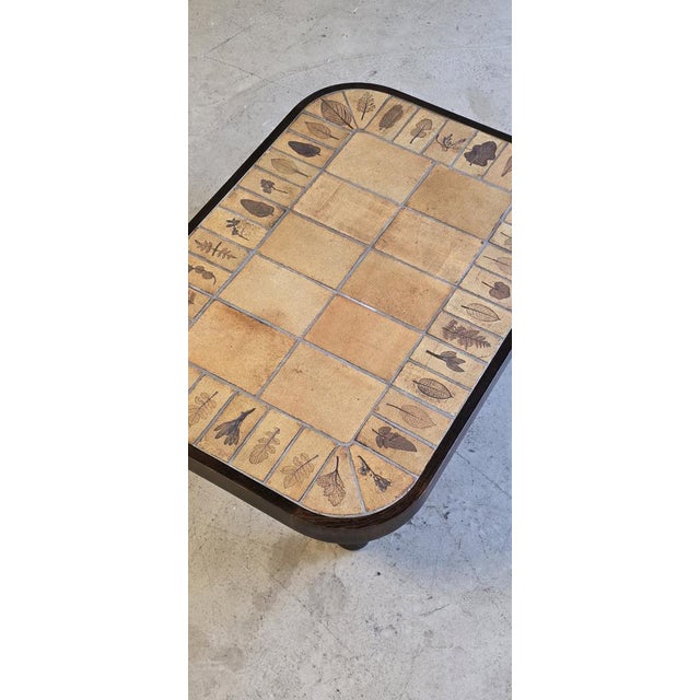 1970s Herbarium Oval Coffee Table by Roger Capron, 1970s For Sale - Image 5 of 12