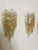 Mid-Century Modern Italian Murano Leaf Glass Wall Sconces from Mazzega, 1970s, Set of 4 For Sale - Image 9 of 14