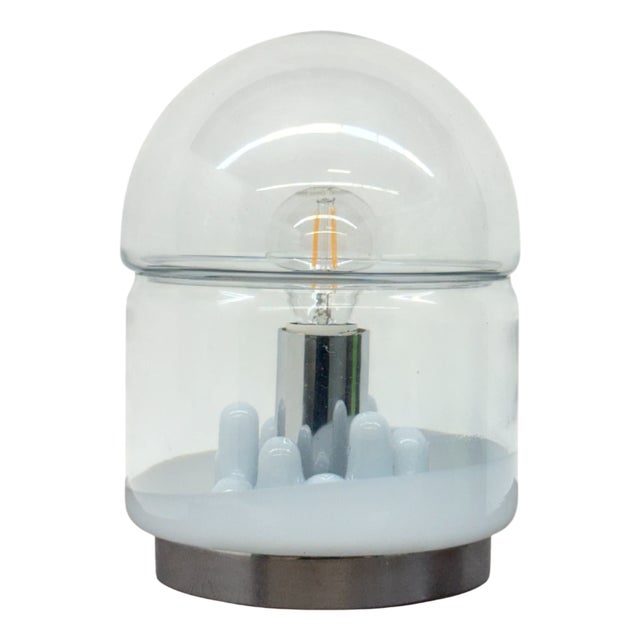 Space Age Italian Murano Glass Table Lamp, 1970s For Sale