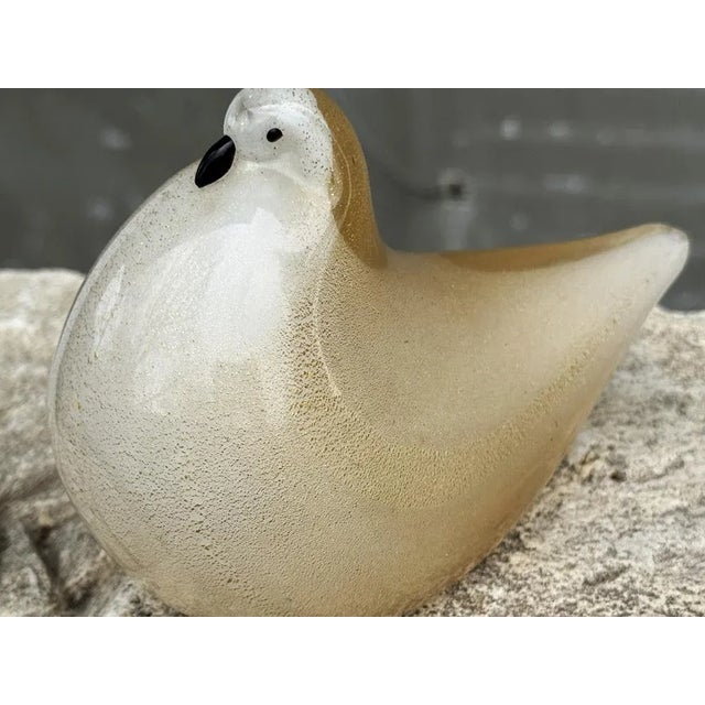 Venice Pigeon Figurine in Golden Glass from Barovier & Toso, 1950s For Sale - Image 15 of 18