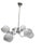 Art Deco Style Chandelier, Poland, 1960s For Sale - Image 9 of 13