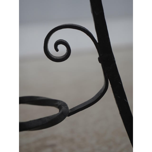 Wrought Iron Base 19th Century Copper Basin Stand For Sale - Image 10 of 11