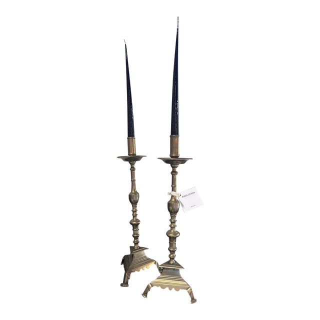 18th Century Pair of Bronze Candelabra For Sale