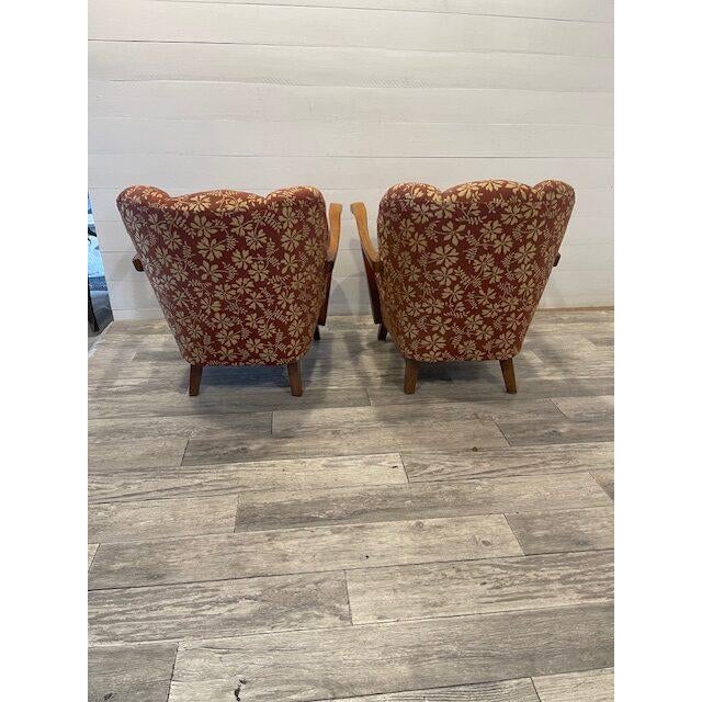 Art Deco Relax Chairs Mad Man by Halabala for Pravenec, 1920, Set of 2 For Sale - Image 3 of 6