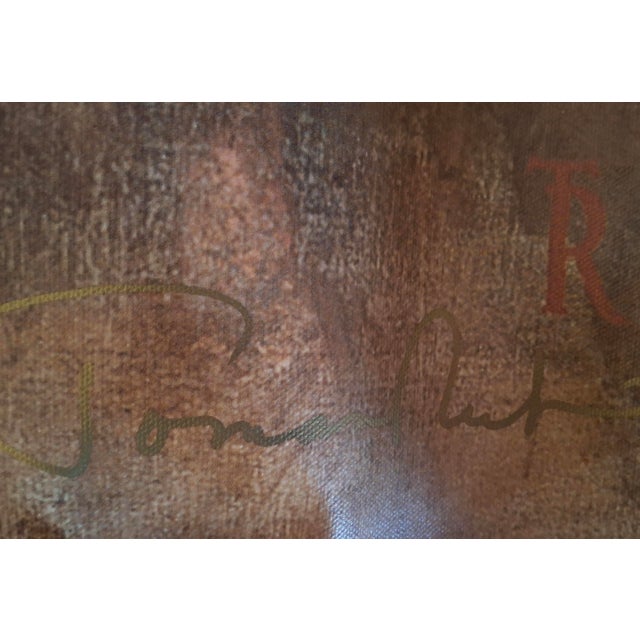 1990s Huge Signed Fine Art "Ferocitas" Giclee on Canvas by Tomasz Rut For Sale - Image 9 of 18