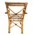 1940s 1940s Restored Mid-Century Loop Arm Rattan Dining Chairs With "X" Back- Set of 4 For Sale - Image 5 of 9