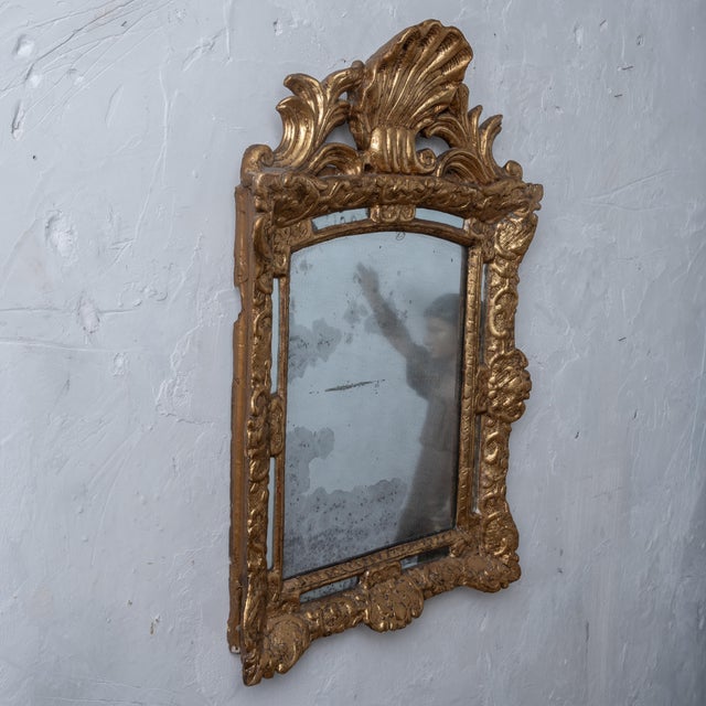 Louis XIV Paraclose Giltwood Mirror, C.1700 For Sale In Savannah - Image 6 of 12