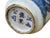 Small Blue White Handpaint Cranes Pine Scenery Graphic Porcelain Vase For Sale - Image 11 of 11