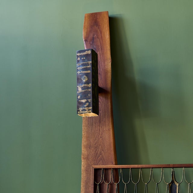 Paul Evans Phillip Lloyd Powell and Paul Evans Queen Headboard For Sale - Image 4 of 12