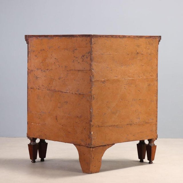 Emilian Directoire Cherry Corner Cabinet, 19th Century For Sale - Image 10 of 11
