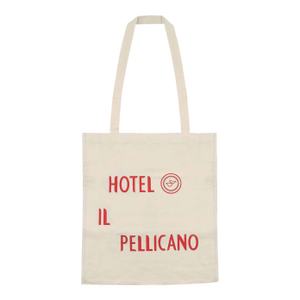 Hotel Il Pellicano - Long Handle Canvas Tote Bag (Nwot)