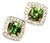 Diamond Sapphire Earrings 18k White Gold 1.50 TCW Certified For Sale