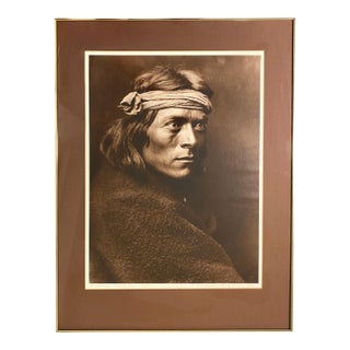 Edward S. Curtis "Zuni Governor" Photograph Native American Southwest 1975 Print For Sale