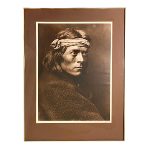 Edward S. Curtis "Zuni Governor" Photograph Native American Southwest 1975 Print