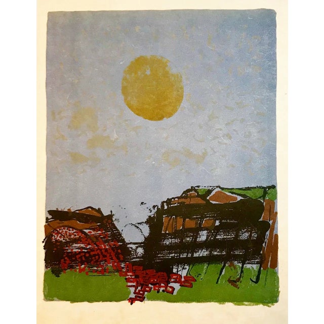 Contemporary Paul Guiramand Original Lithograph 12 Mourlot Freres 1962 For Sale - Image 3 of 3