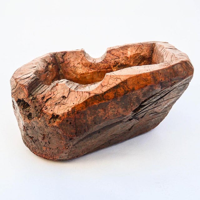 Antique Wood Container Rustic Utilitarian Object For Sale - Image 4 of 7