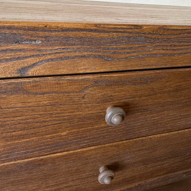 Chestnut Nathalie Reclaimed Elm 2 Drawer Nightstand 36" - Chestnut For Sale - Image 8 of 9