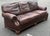 Handsome leather sofa made by Wesley hall for Hickory galleries. Features a super supple leather upholstery, rolled arms,...