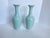 Vintage celadon Chinese Longquan elegant long neck baluster vase. Age unknown. Mark on bottom. Beautiful mint green color....