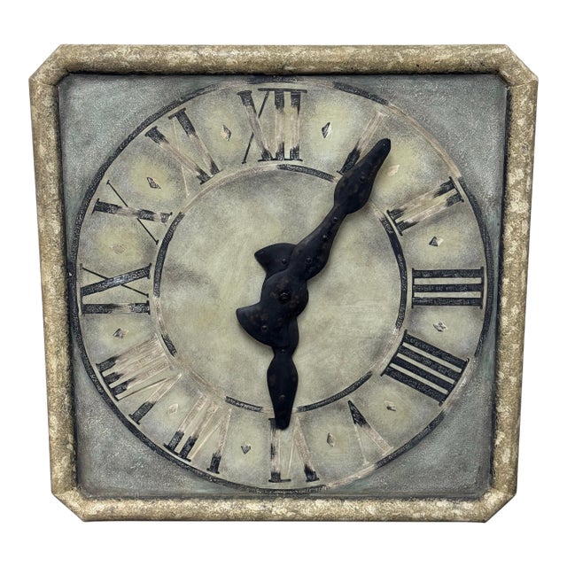 Restoration Hardware Grand Saint Etienne Decorative Wall Clock For Sale