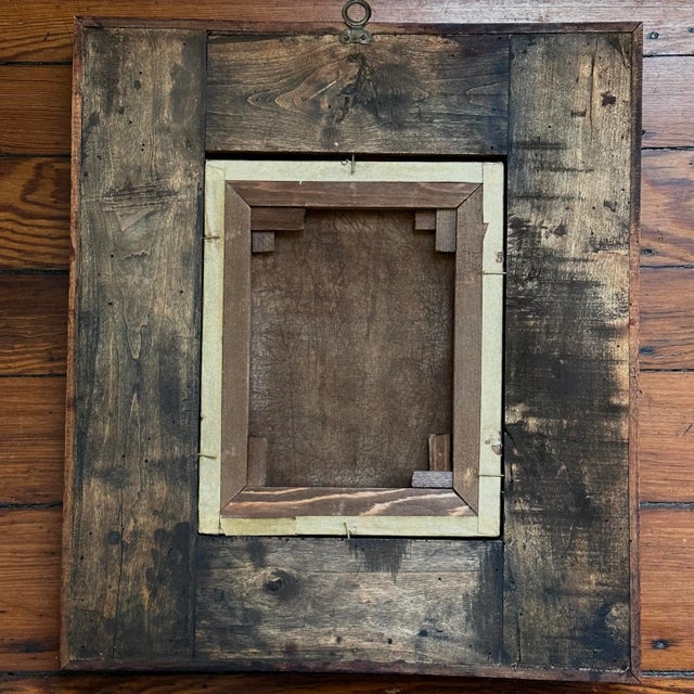 Antique 18th Century Italian Still Life With Flowers in Ripple/Basketweave Frame For Sale - Image 11 of 11