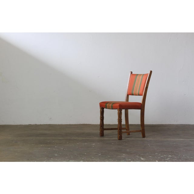 Vintage Danish Brutalist Tall Back Chairs attributed to Henning Kjærnulf, 1960s, Set of 4 For Sale - Image 10 of 18
