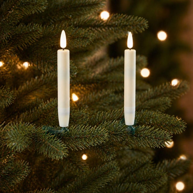 Contemporary LED Clip-On Taper Candle (Set of 10) For Sale - Image 3 of 4