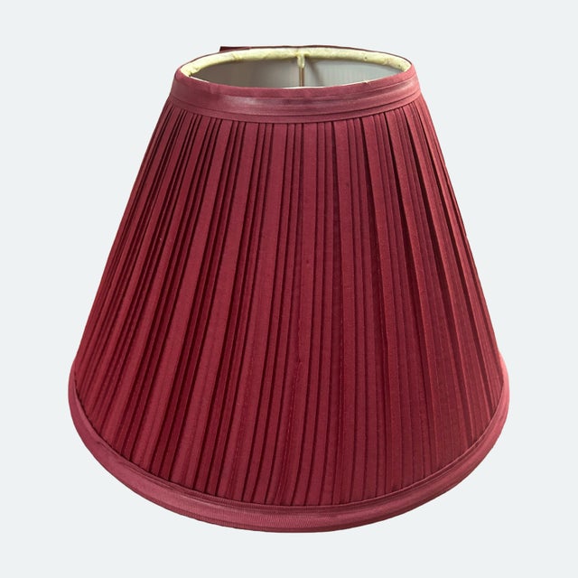 Pair of beautiful vintage pleated lamp shades. Shades are in vintage never-been-used condition and were purchased from an...