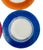 Vintage 80s Mexican Glass Bread Plates - Set of 6 Colorful Textured Rim 5.25" Small Appetizer Side Dishes - Fused Glass For Sale - Image 10 of 18