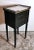 French Napoleon III Style Nightstand Black Wood and Carrara Marble, 1880s For Sale - Image 3 of 13
