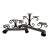 1980s Vintage Wrought Iron Candelabra Fireplace Mantel Candle Holders - A Pair For Sale
