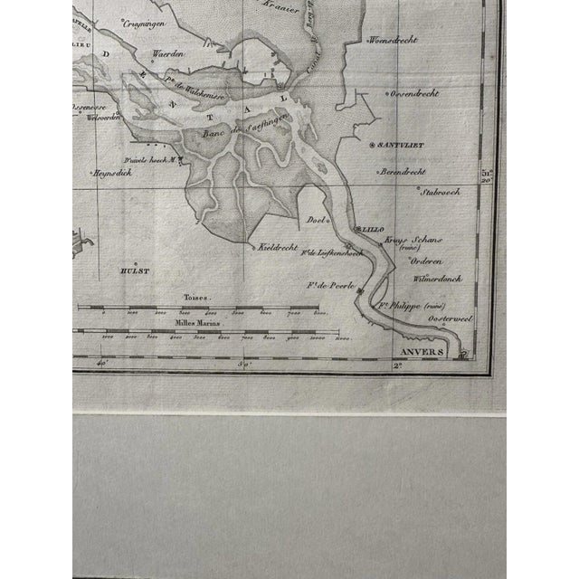 Map of the Scheldt Estuaries, 1822 For Sale - Image 7 of 13