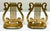 Vintage Brass Lyre Bookends, a Pair For Sale - Image 4 of 5
