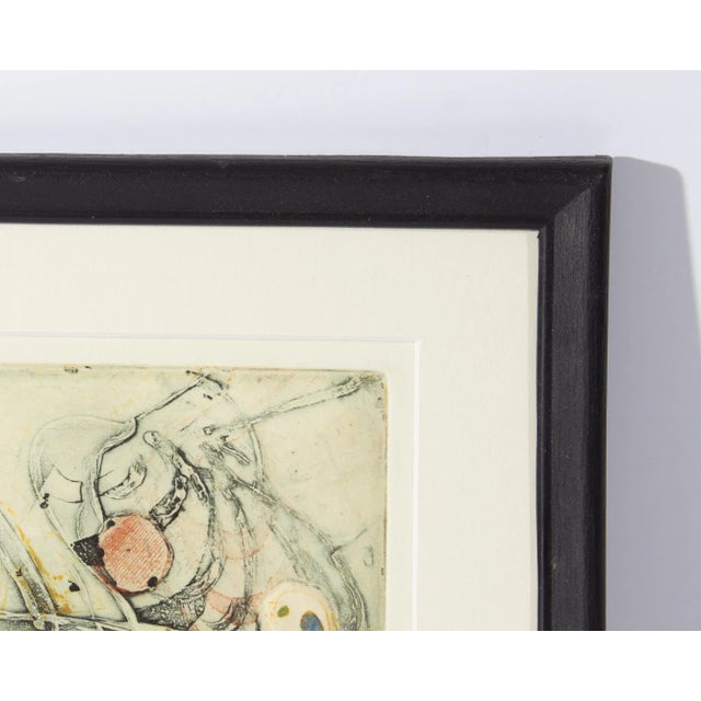 Contemporary Abstract Color Etching by Walter Sorge For Sale - Image 3 of 7