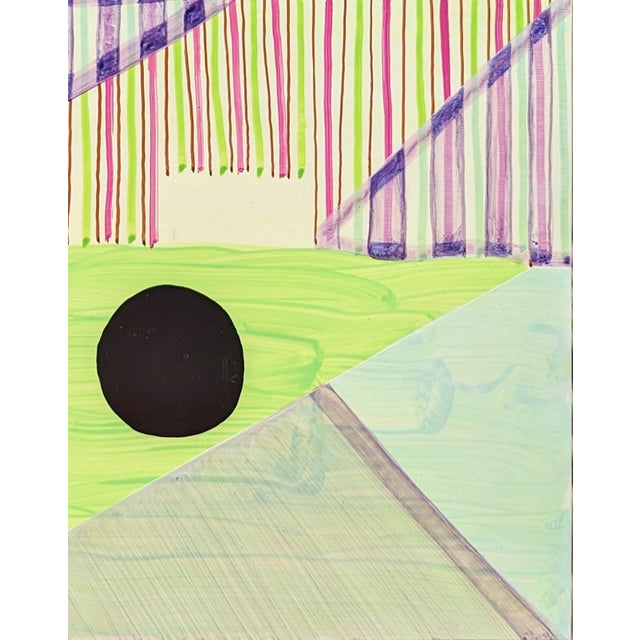 Max Manning “Untitled (PPR400)” Contemporary Abstract Colorful Pastel Geometric Painting, 2022 For Sale In Houston - Image 6 of 7