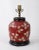 Vintage Hand-Painted Red Floral Table Lamp For Sale - Image 11 of 11