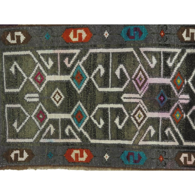 Turkish 1970s Vintage Anatolian Oushak Rug - 1′8″ × 3′ For Sale - Image 3 of 5