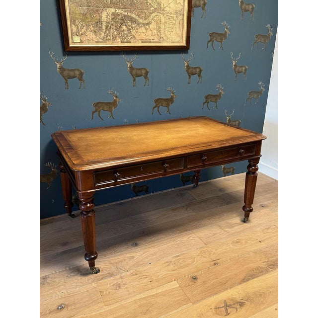 Antique Writing Table in Mahogany, 1850 For Sale - Image 12 of 12