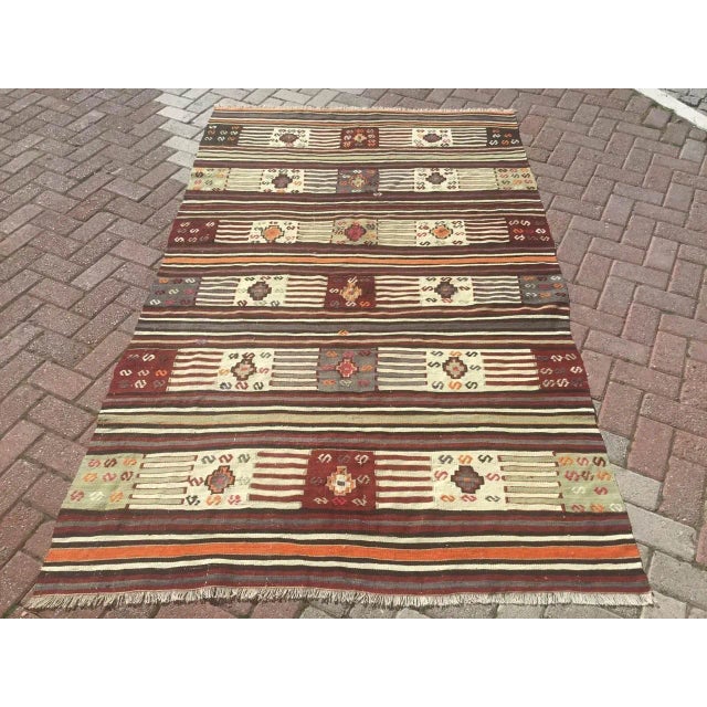 Nomadic Kilim Rug - 58" X 93" For Sale - Image 11 of 11