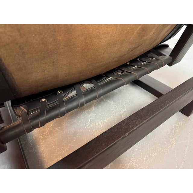 Mid-Century Brutalist Black Leather Lounge Chairs by Atelier Sonja Wasseur, Netherlands, 1970s, Set of 2 For Sale - Image 6 of 10