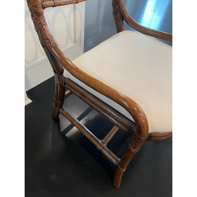 Henredon Late 20th Century Bamboo Accent Chair by Henredon For Sale - Image 4 of 9