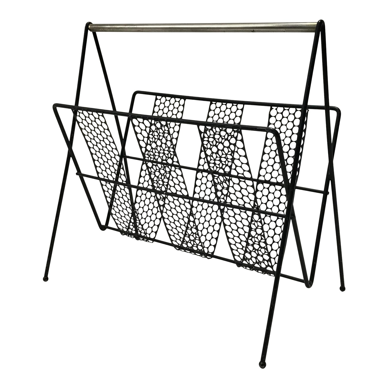 Perforated Metal Magazine Holder Chairish
