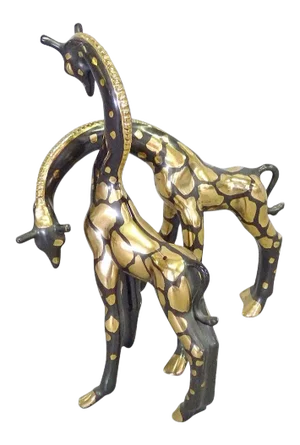 Studio Ceramic Giraffes by Frank Engle Studio California - A Pair