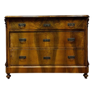 Antique Louis Philippe Chest of Drawers in Walnut, 1830s For Sale